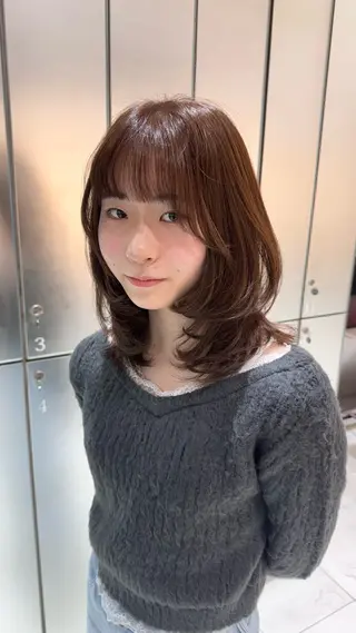 ミディアム ルナ/モデル募集🎀 /バレイヤージュのヘアスタイル