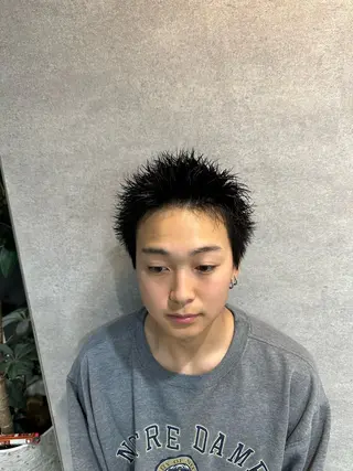 ショート パーマ メンズ 【パーマ率90%】 サエキカズマのヘアスタイル