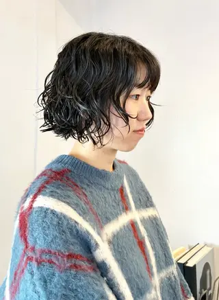 セミロング パーマ 🪞パーマ🐾ボブ ロング🌷川原のヘアスタイル