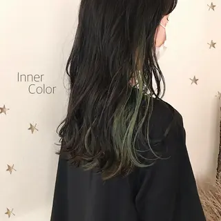 セミロング カラー 市川 千夏のヘアスタイル