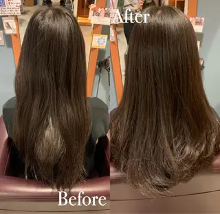 ロング 傷ませない縮毛矯正／ 吉岡 美江のヘアスタイル