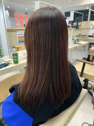 セミロング ニュアンスパーマ/ フェザー/マッシュのヘアスタイル