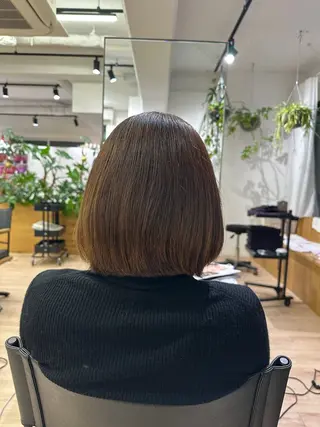 ショート 切りっぱなし/髪質 改善矯正/さやか🫧のヘアスタイル