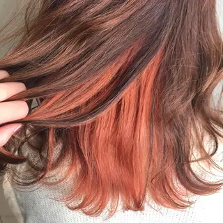 セミロング カラー 烏丸韓国ヘア🇰🇷 ayaka🎀のヘアスタイル