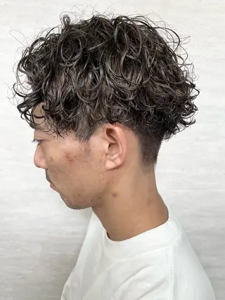 ショート パーマ メンズ 駅チカ【ali'i】 アリイ花崎友美☘のヘアスタイル