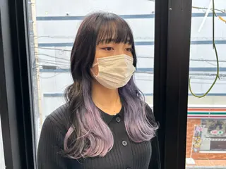 ロング カラー 小顔似合わせカット ┊︎*AYANO*のヘアスタイル