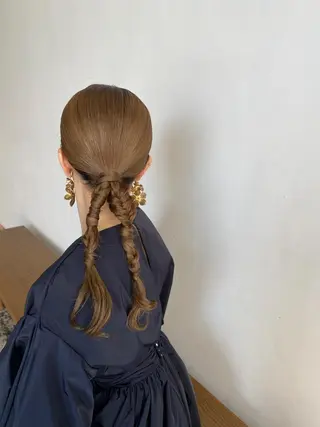 ロング ヘアアレンジ ヘアメイク🌷 着付👘ハルのヘアスタイル