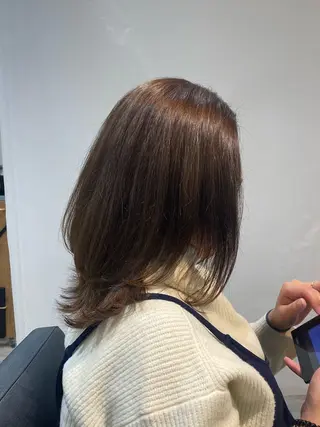 ミディアム カラー h Blanche 丸山 稚葉のヘアスタイル