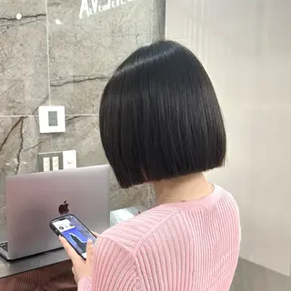 ショート 🕊️ナチュラル盛れ 韓国風艶髪/マホ🫧のヘアスタイル