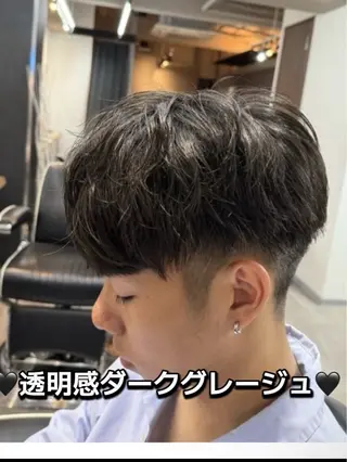 ショート カラー メンズ 櫂斗／透明感カラー／ 大宮／モデル様募集のヘアスタイル