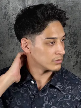 ショート ヒロ銀座barber shop 難波所属・つつみうち ふわりのヘアスタイル