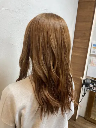ロング カラー 木村🌟髪質改善ケア 💎デザインカラーのヘアスタイル