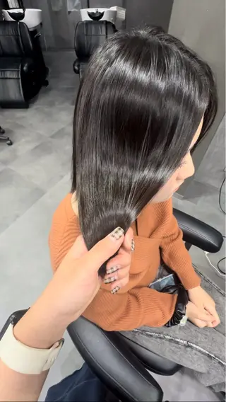 ミディアム パーマ maco /カラー・縮毛矯正のヘアスタイル