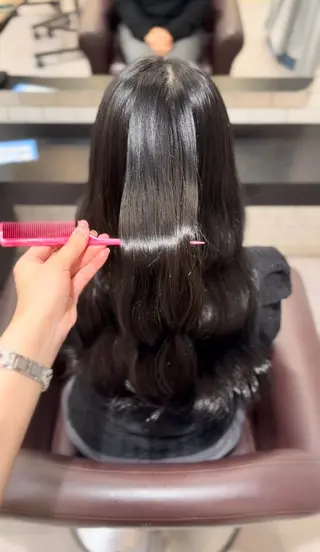 ロング 🇰🇷韓国風艶髪 /AZUSA🤍のヘアスタイル