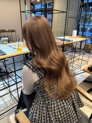 ミディアム ベージュカラー🕊️ 新潟駅/谷口大海のヘアスタイル