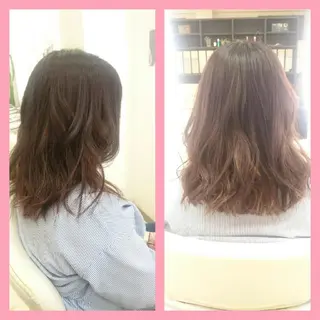 セミロング キンジョウ エナミのヘアスタイル