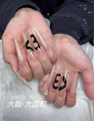 ロング AME29 Nail ネイルサロンのネイルデザイン