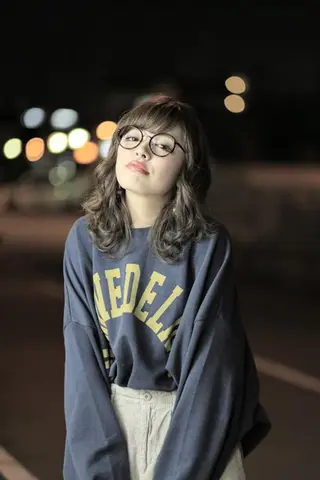 ミディアム 中野 靖志のヘアスタイル