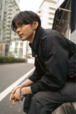 メンズ レイヤーボブ/ 艶カラー/サナ🌼のヘアスタイル