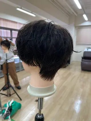 ショート 朝が楽になる艶髪縮毛 ✨中稲明梨のヘアスタイル