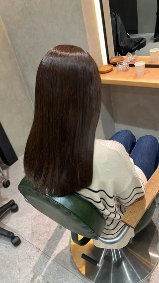 セミロング カラー 田村 優歩のヘアスタイル