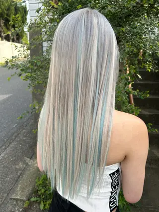 カラー ダブルスキルエクステ /羽エクステ白石宇由のヘアスタイル