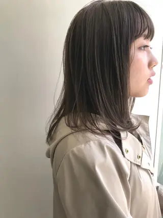 ミディアム カラー 貫洞 大介のヘアスタイル