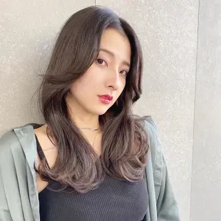 ロング カラー ♥️ボブ韓国風ヘア ♥️久保田夢美のヘアスタイル