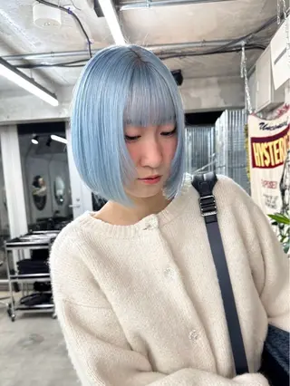 カラー ヘアアレンジ TAKUMAブリーチ /切りっぱなし🪽のヘアスタイル