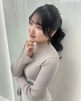 カラー ヘアアレンジ ミディアムカット/ COA銀座🐩マコのヘアスタイル