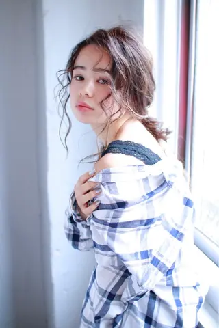 セミロング カラー パーマ ヘアアレンジ TOPstylist ✂️フセケイタ✂️のヘアスタイル