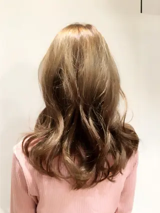 セミロング カラー aroot 町田駅徒歩10秒のヘアスタイル