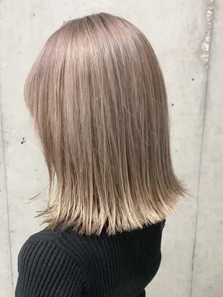 ミディアム カラー ケイジ✨透明感 /艶カラー✨のヘアスタイル