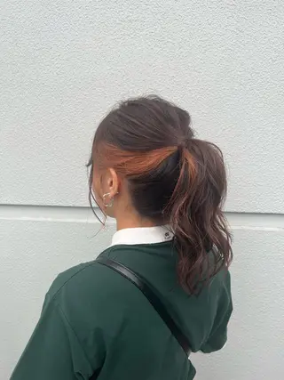 カラー ヘアアレンジ インナーカラー♡ Nanakoのヘアスタイル