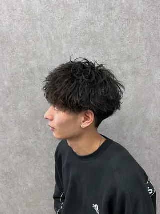 ショート カラー パーマ メンズ メンズ特化 👑YUTAのヘアスタイル