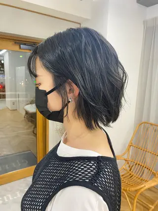 ショート カラー 🎀京都暖色/ 艶髪縮毛/funaのヘアスタイル