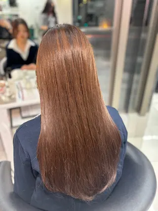 ロング Sakuraෆ˚* 透け感ベージュ🥨のヘアスタイル