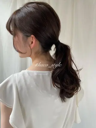 ロング カラー ヘアアレンジ アレンジ指名 no.1✨ｈａｋｏのヘアスタイル