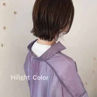ショート カラー 市川 千夏のヘアスタイル