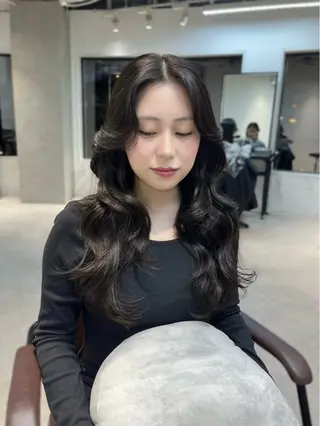 カラー ヘアアレンジ 似合わせ顔まわり カット💛森尾真由美のヘアスタイル