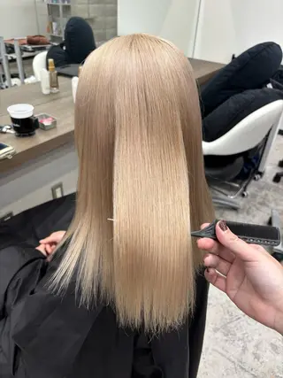 カラー 🌸ハイトーンカラー ゆずな 🌸のヘアスタイル