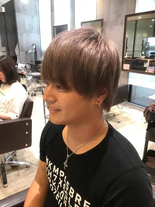 ミディアム カラー パーマ ヘアアレンジ メンズ キッズ ネイル マツエク・マツパ EnBlesS西宮 マンツーマン神道有基のヘアスタイル