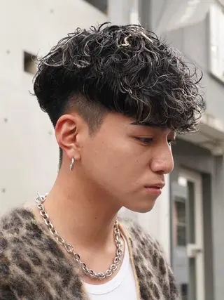 ショート パーマ メンズ SENTA✨メンズ パーマ✨fifth栄のヘアスタイル