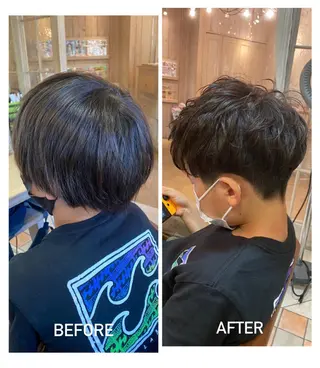 パーマ メンズ 井上 日菜乃のヘアスタイル