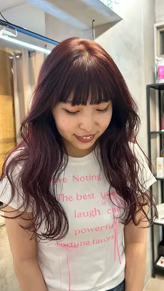 ロング カラー じゅわっと暖色カラー 🍊Moemiのヘアスタイル