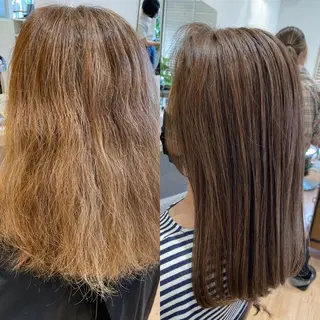 セミロング カラー 白髪ぼかしハイライト 💫ミネ　ヒロシのヘアスタイル