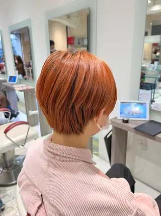 ショート カラー ヘアアレンジ メンズ 【艶カラー】石山拓人 /ブリーチのヘアスタイル