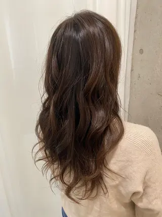 セミロング カラー 田中 アキオのヘアスタイル