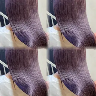 セミロング カラー 🦋REISA🦋 エクステ×ハイトーンのヘアスタイル