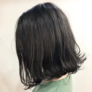 ミディアム カラー 菅沢 奈生のヘアスタイル